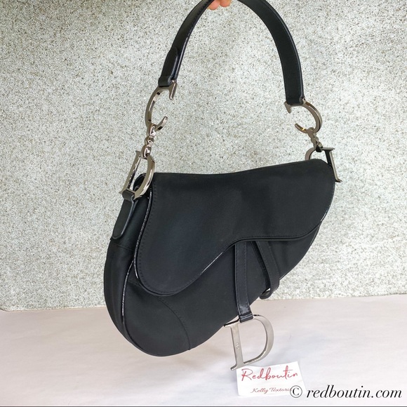 Dior Handbags - Christian Dior Black Saddle Bag